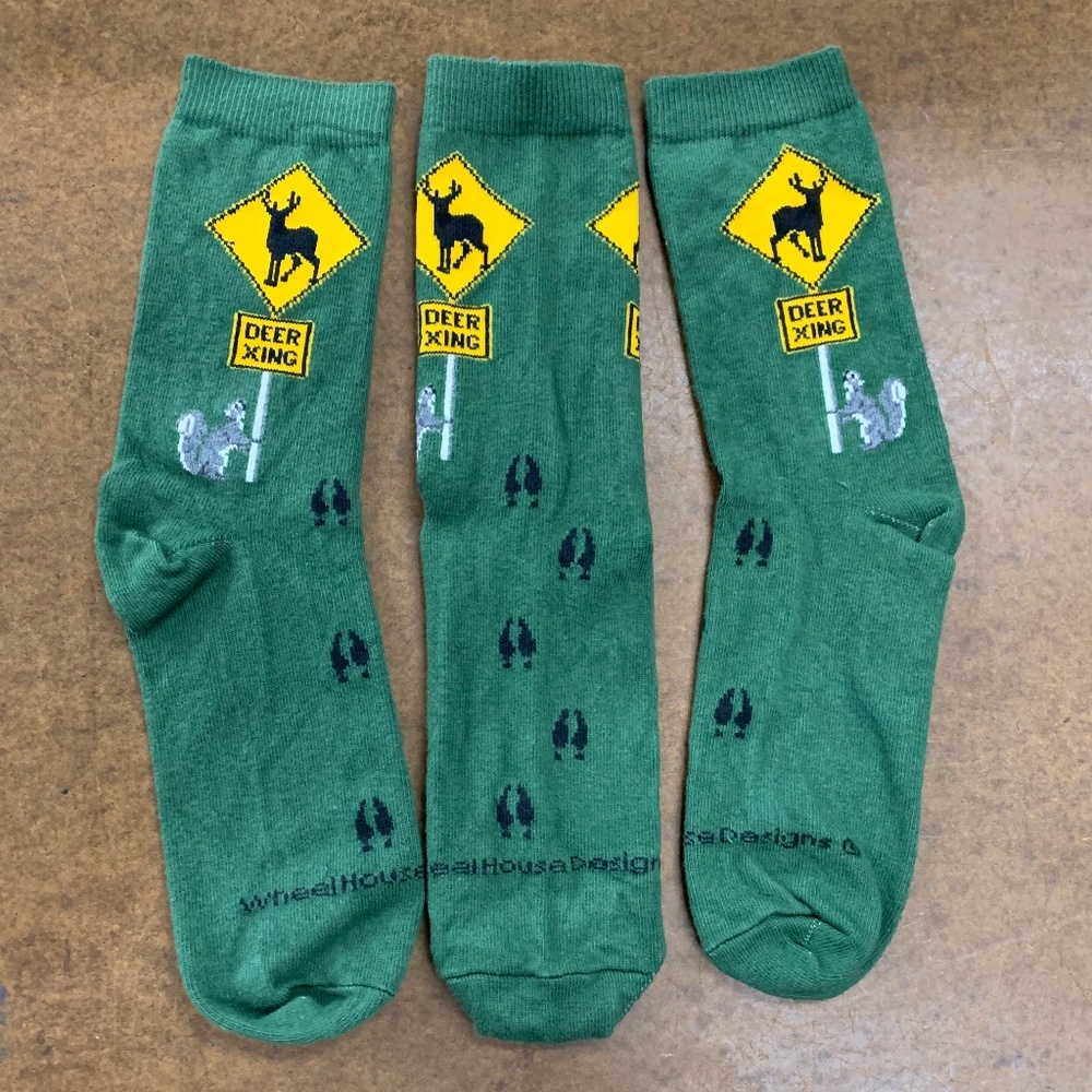 Deer Crossing Socks